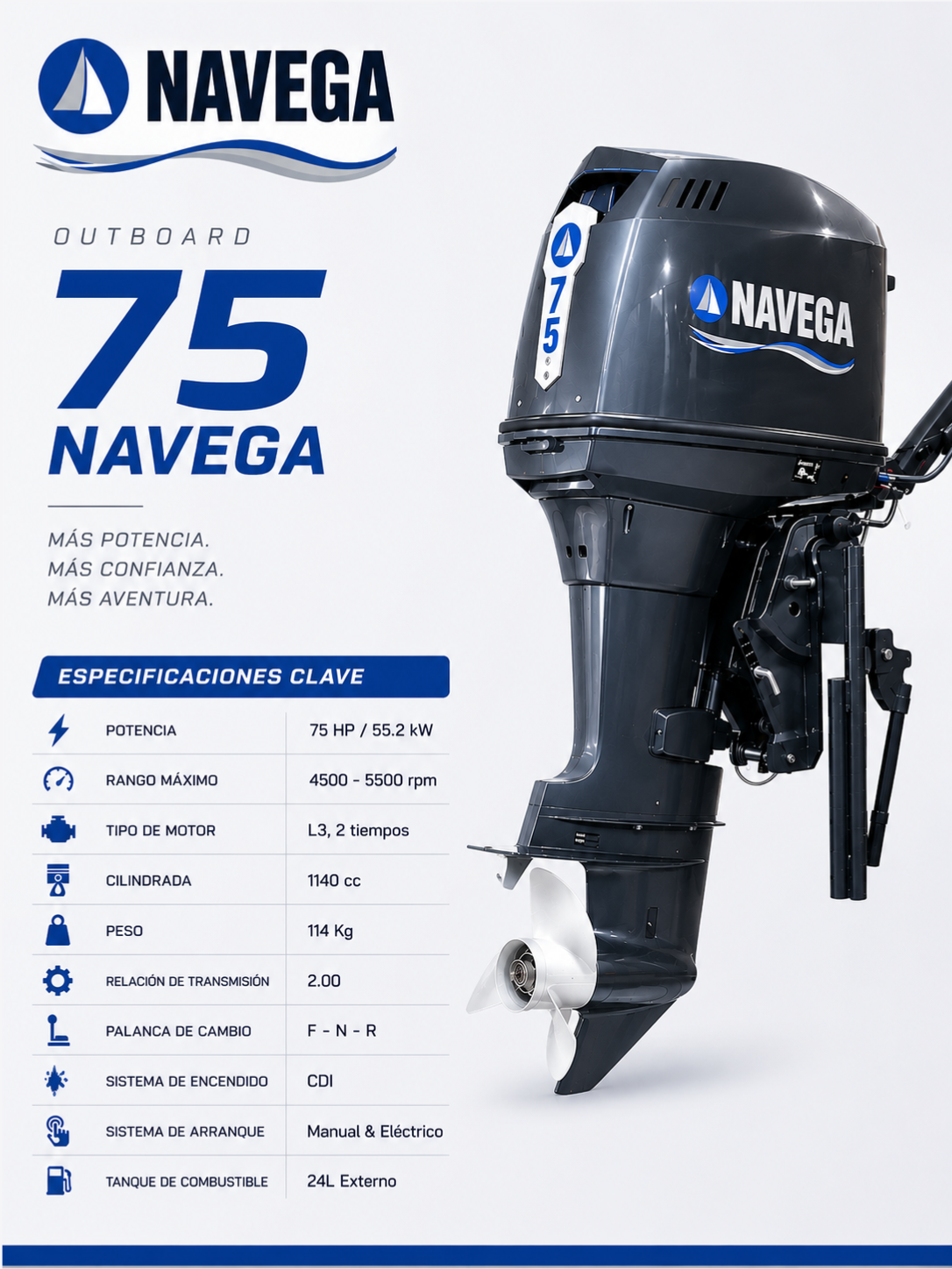 Motor 75 NAVEGA