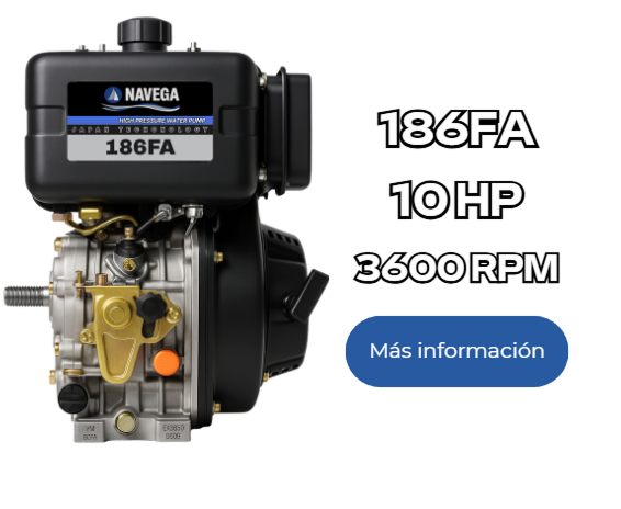 Motor di&eacute;sel NAVEGA 186FA, 10 HP, 3600 RPM &mdash; M&aacute;s informaci&oacute;n
