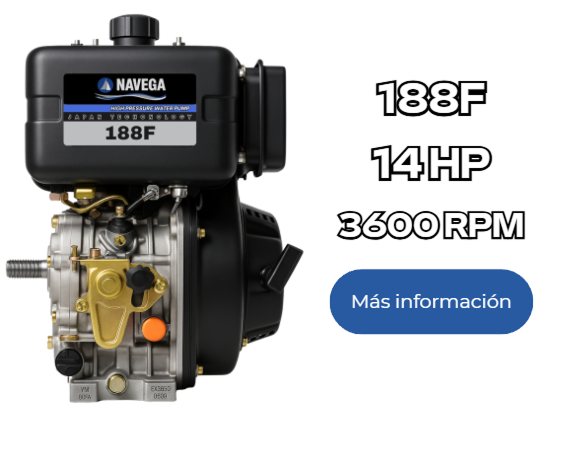Motor di&eacute;sel NAVEGA 188F, 14 HP, 3600 RPM &mdash; M&aacute;s informaci&oacute;n
